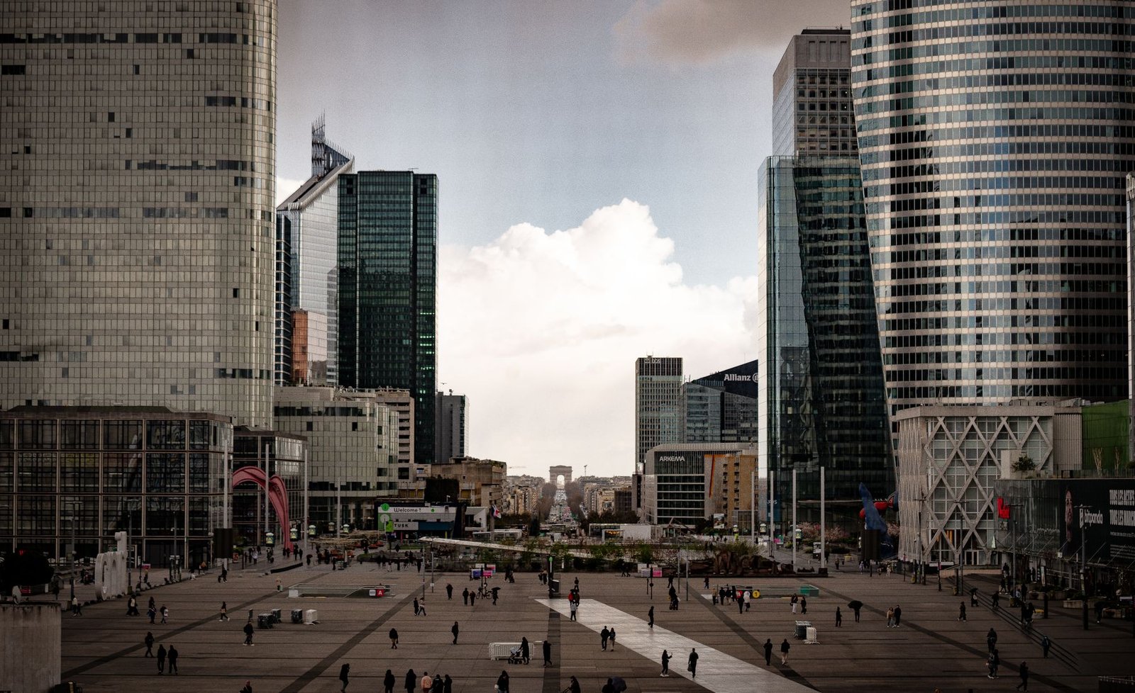 The La Défense business district in Paris